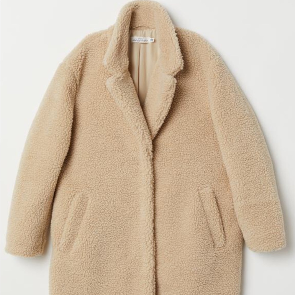 H&M Oversized Teddy Jacket/Coat